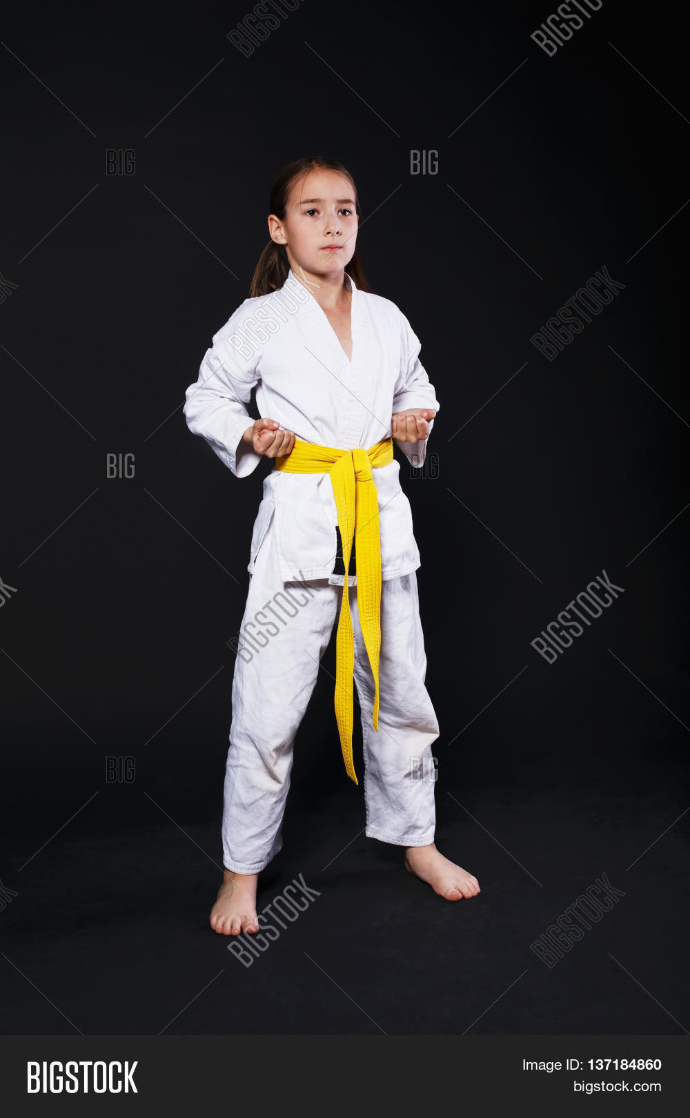 Little Girl Karate Image & Photo (Free Trial) Bigstock