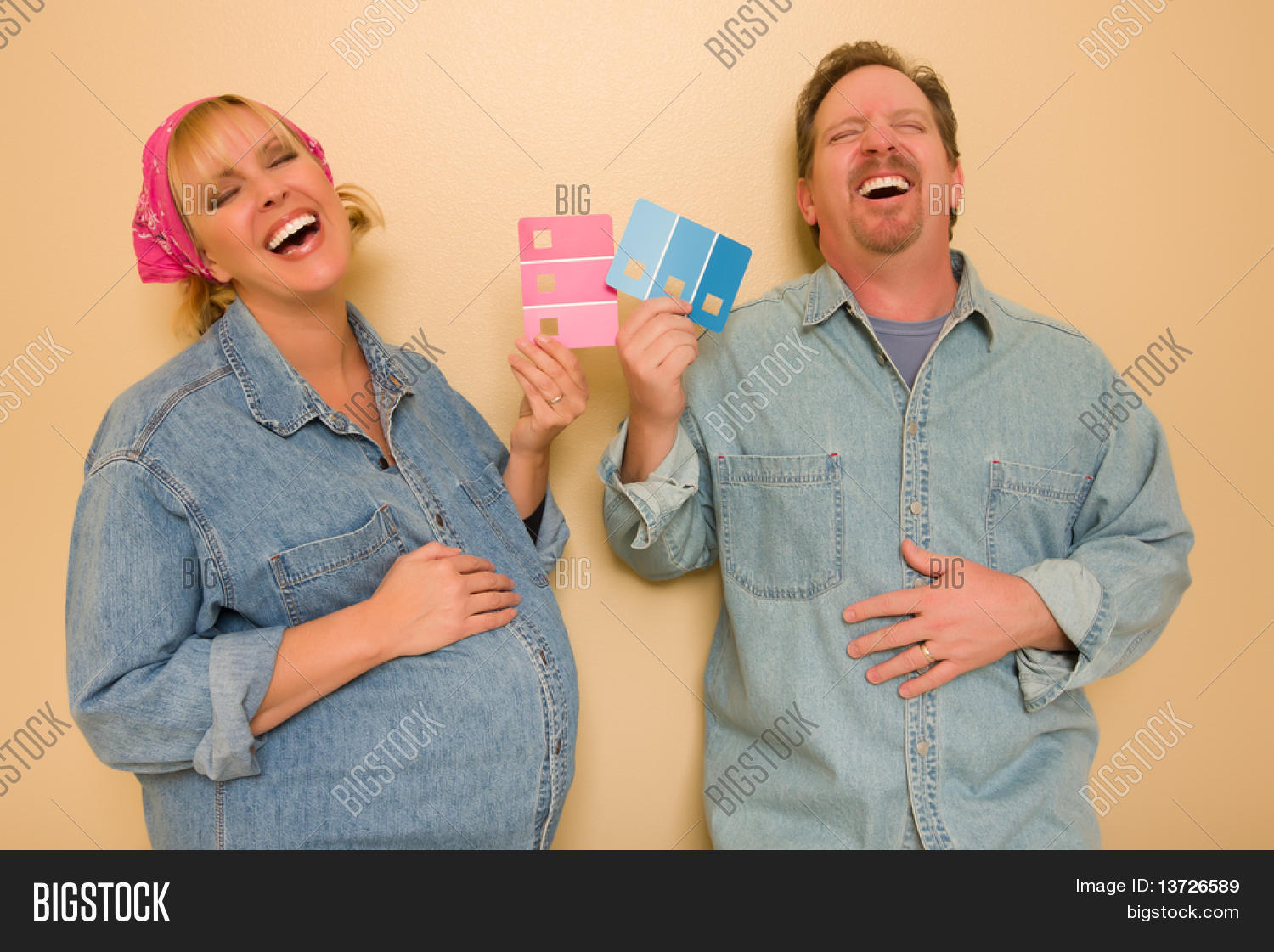 Laughing Man Pregnant Image & Photo (Free Trial) Bigstock