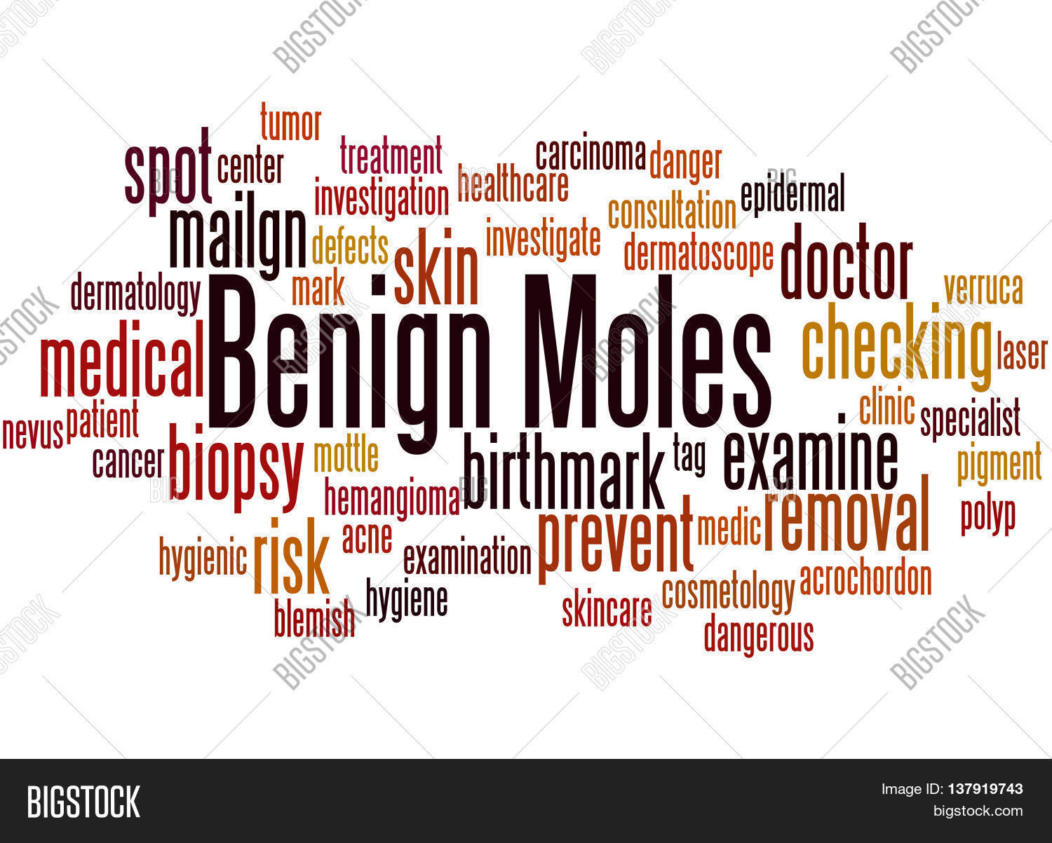 Benign Moles, Word Image & Photo (Free Trial) | Bigstock