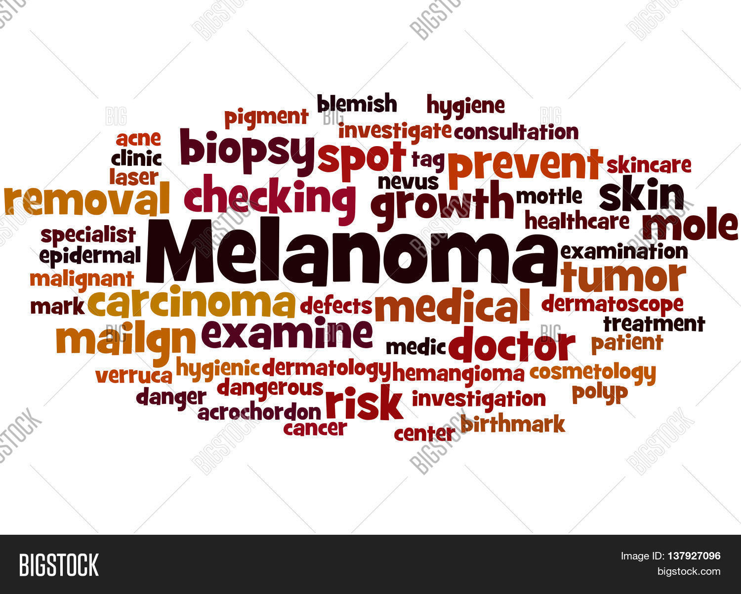 Melanoma, Word Cloud Image & Photo (Free Trial) Bigstock