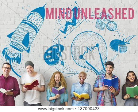 Mind Unleashed Ideas Creativity Imagination Concept