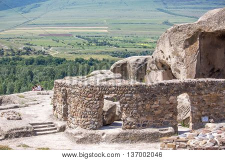 Old cave city Uplistsikhe in Caucasus region Georgia.