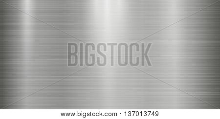 Realistic metal texture background with lights, shadows and scraths in gray tints and redish highlights. Perfect for your metal industry design, cards, web, banner.