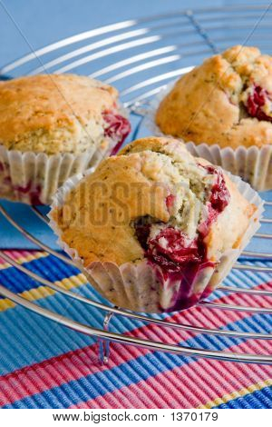 Domácí čerstvá Cherry muffiny