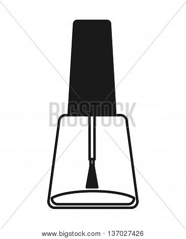 nailspolish makeup product isolated icon design, vector illustration  graphic