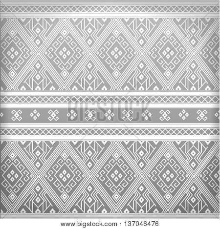 Thai grey pattern line culture for background