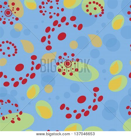 Vector imager. Pattern Good mood. Blue background