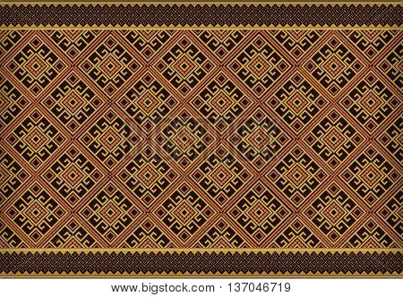 Thai Art Culture Pattern Vintage for background