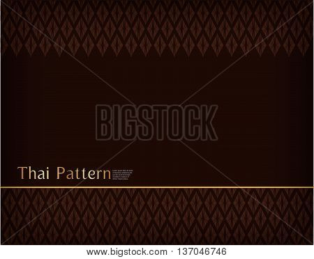Thai Art Culture Pattern Vintage for background