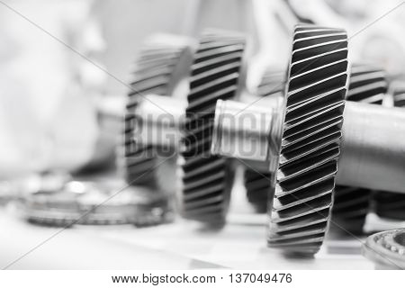 Close Up Cog Wheels Gears