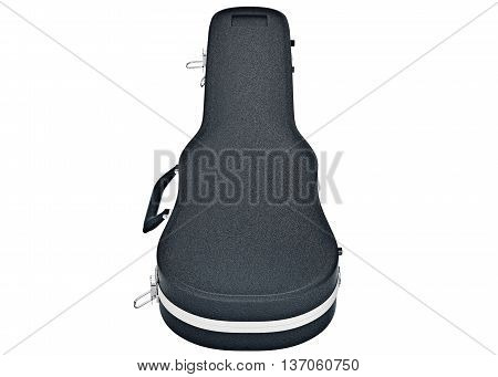Classic case for safety viola violin, top view. 3D graphic