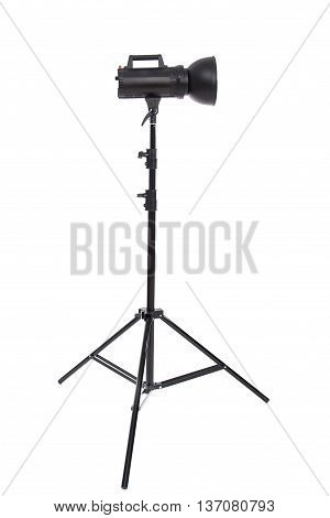 Studio lighting isolated on the white background