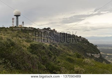 Transmitting Station Aeronautic Control Radar Aircraft On Puig De Randa, Mallorca, Balearic Islands,