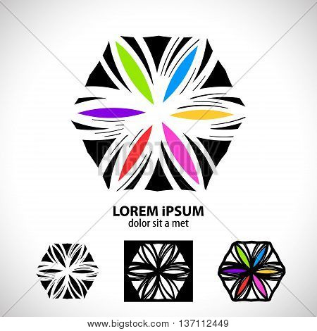 Art business icon. As sign symbol. Abstract corporate sign.