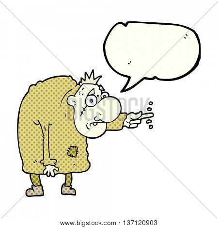 freehand drawn comic book speech bubble cartoon igor