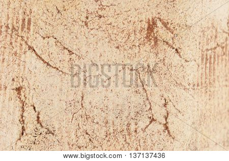 Shot of textured ceramic background close up