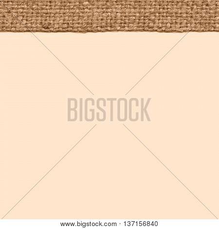 Textile sack fabric interior sandy canvas hemp material old-fashioned background