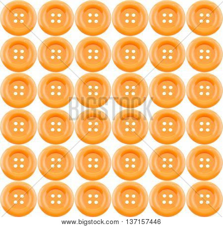Orange clasper pattern isolated on white background