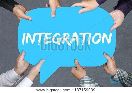 Group Of People Holding Integration Immigrants Refugees Immigrant Refugee