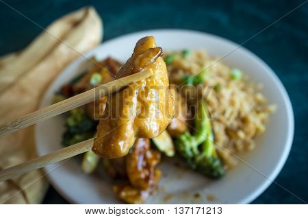 Buddhas delight vegetarian chinese food dish with fried bean curd
