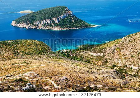 italy sardinia landscape figaroli island cala moresca