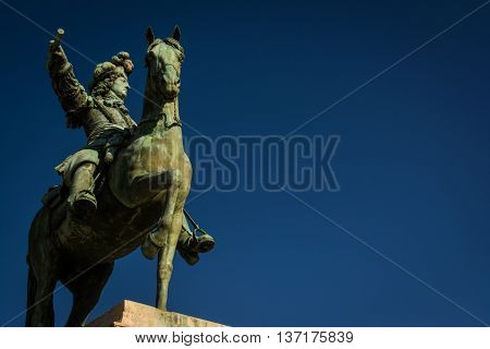 Horse Statue in front of Versailles in Paris France