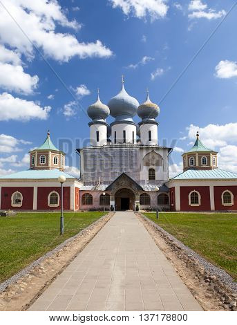 Tikhvin Assumption Monastery a Russian Orthodox (Tihvin Saint Petersburg region Russia)