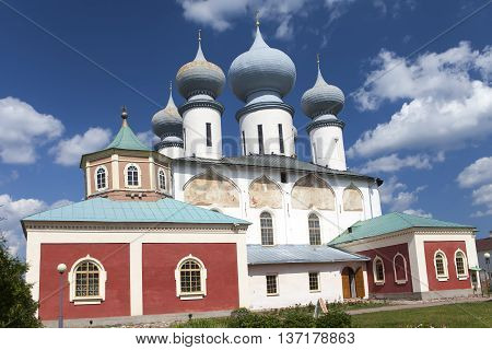 Tikhvin Assumption Monastery a Russian Orthodox (Tihvin Saint Petersburg region Russia)