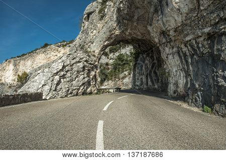 arch road rock sky blue nature line