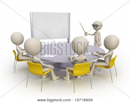 teacher and student group
