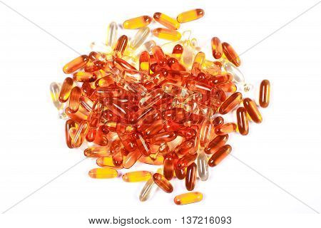 Heap Of Medical Pills And Capsules, Health Care Concept