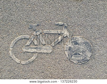 the bicycle symbol this way is bicycle only