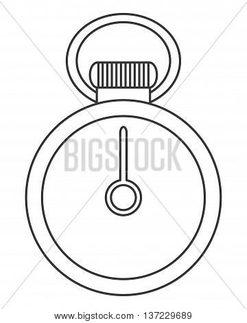 simple flat design analog chronometer icon vector illustration