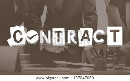 Contract Agreement Deal Commitment Covenant Concept