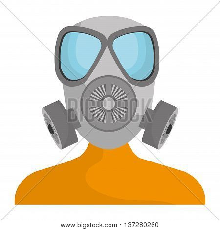 Industrial security equipment isolated icon, vector illustration graphic design.