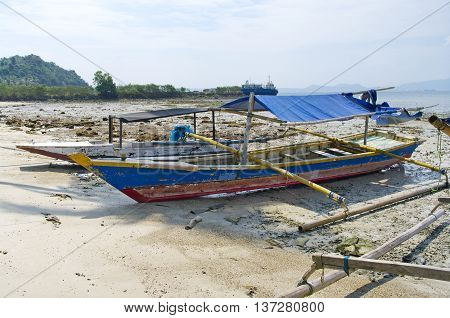 Fisherman's Boat In Bandar Lampung, Sumatra, Indonesia