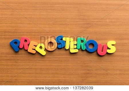 Preposterous Colorful Word