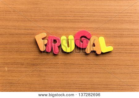 Frugal Colorful Word