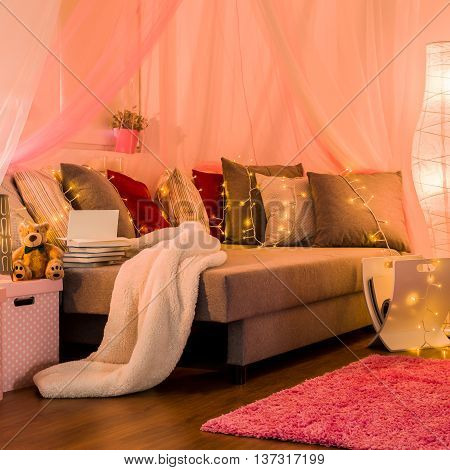 Fairy Lights On The Bed