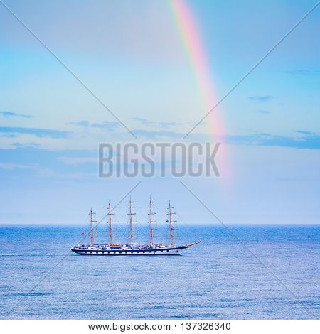 Big Sailing Ship in the Black Sea