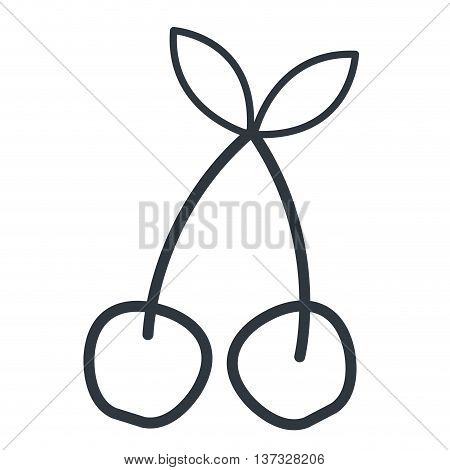 Fruit healthy food isolated flt icon, vector illustration graphic design.