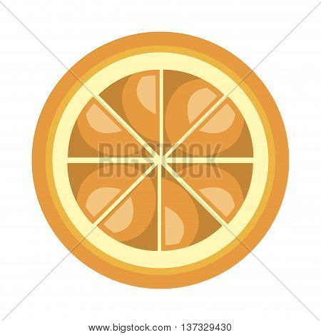 Fruit healthy food isolated flt icon, vector illustration graphic design.