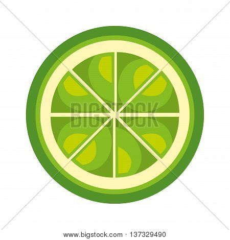 Fruit healthy food isolated flt icon, vector illustration graphic design.