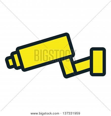 Surveillance securiy system camera icon design, vector illustration design.