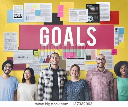 Goals Aim Aspiration Dreams Inspiration Vision Concept