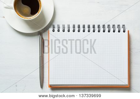 Business still life concept with office stuff on table