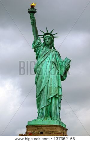 Beautiful view of Statue of liberty, New York. USA.