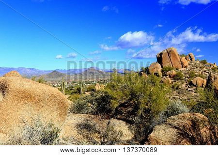 Pinnacle Peak Arizona Scottsdale cactus hiking summit view