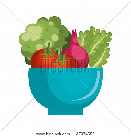 Fresh and delicious vegetable icon, vector illustration.
