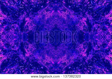Abstract geometric seamless background. Ornate diamond and octagon pattern turquoise with dark blue wiggly outlines and purple elements.